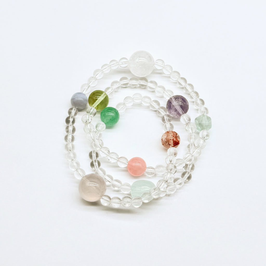 【予約販売商品】OS0009 オリジナルの天然石ブレスレット「多元活力と美好愿景」