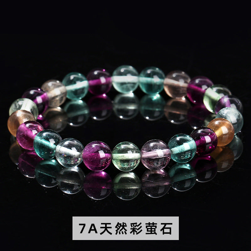 フローライトブレスレット卸売 5A/7A/天然/サウザンドレイヤー/アイシークリア 8/10/12mm