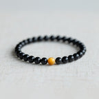 FJHDIY042 Obsidian tiger eye stone Bracelet 6/8/10/12mm