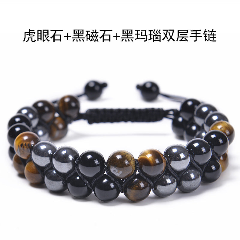 FJHDIY071 Natural strawberry crystal freshwater pearls Bracelet 8mm
