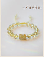 FJHDIY068 Citrine Pixiu Bracelet 6/8mm