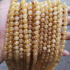 ルチルクォーツ(ルチレイテッドクォーツ)ビーズ卸売 綿ウール 6/10mm