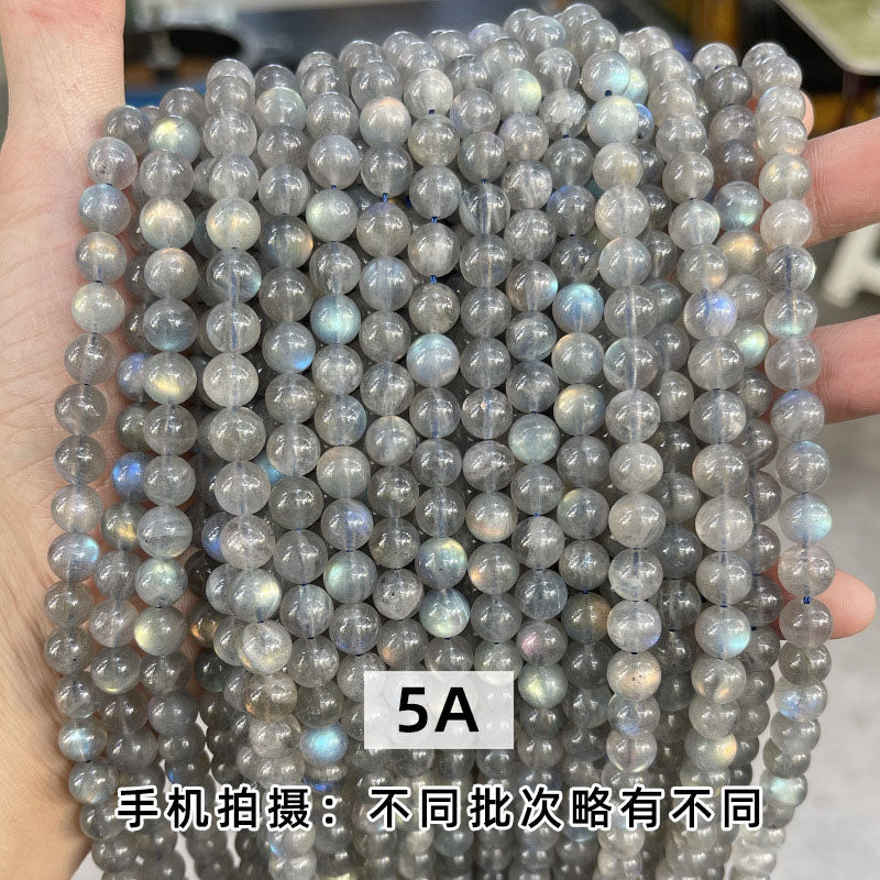 グレームーンストーンビーズ卸売 3A/5A/7A 4/6/8/10mm