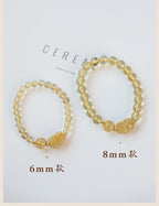 FJHDIY068 Citrine Pixiu Bracelet 6/8mm