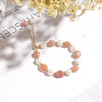 FJHDIY060 Lan Dongling Tamsui Pearl Crystal Bracelet 10mm