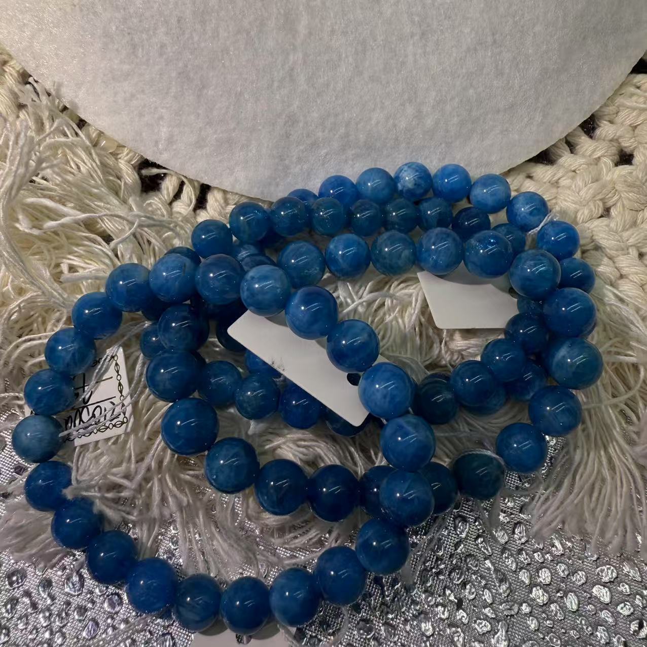 XLSL044 Blue phosphorus gray bracelet 6/8/10/12mm