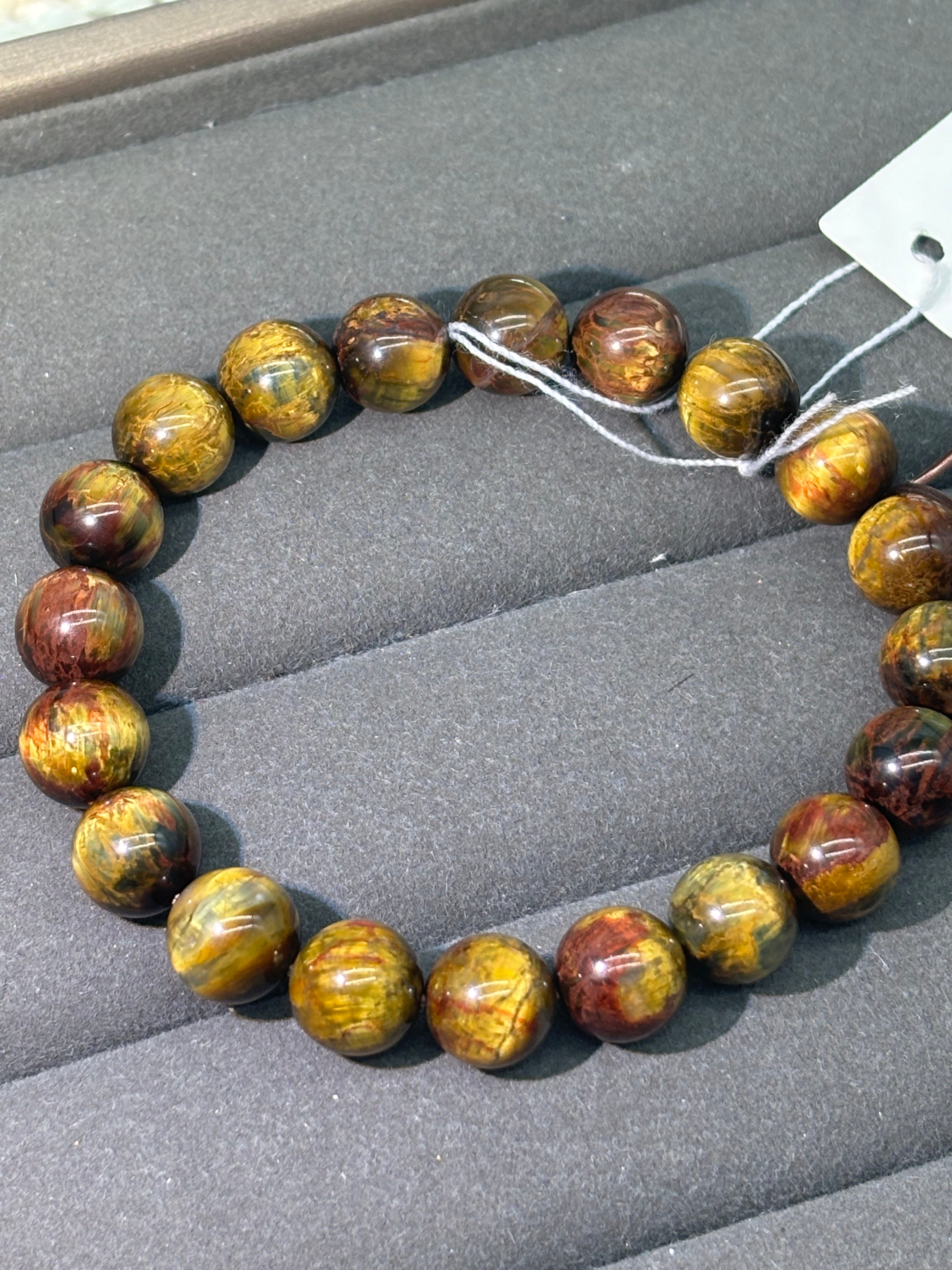 XLSL085 Golden Pietersite bracelet 6/8/10/12mm