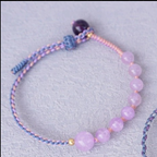 FJHDIY028 Amethyst rope Bracelet 8mm