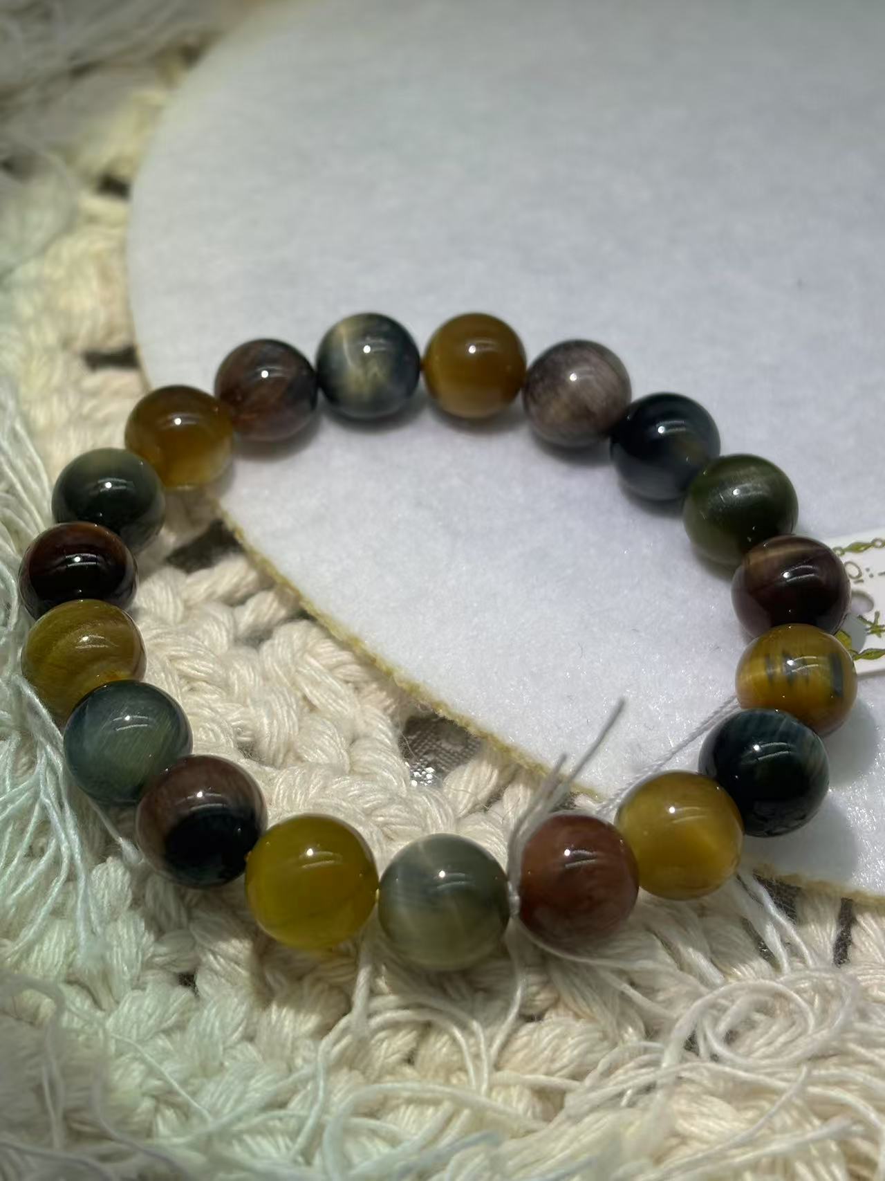 XLSL084 Colorful Tiger bracelet 6/8/10/12mm