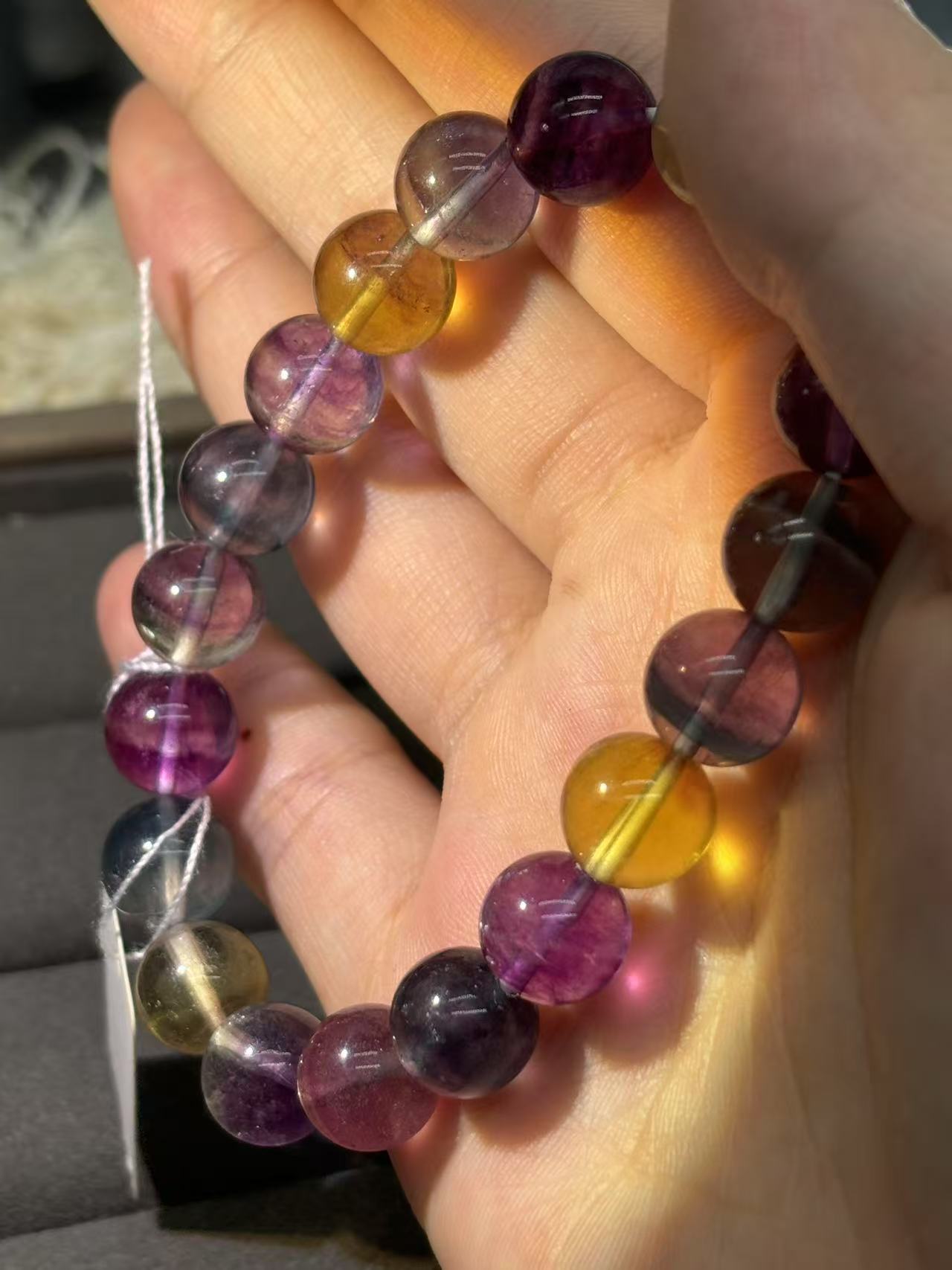 XLSL100 Color Fluorite2 bracelet 6/8/10/12mm