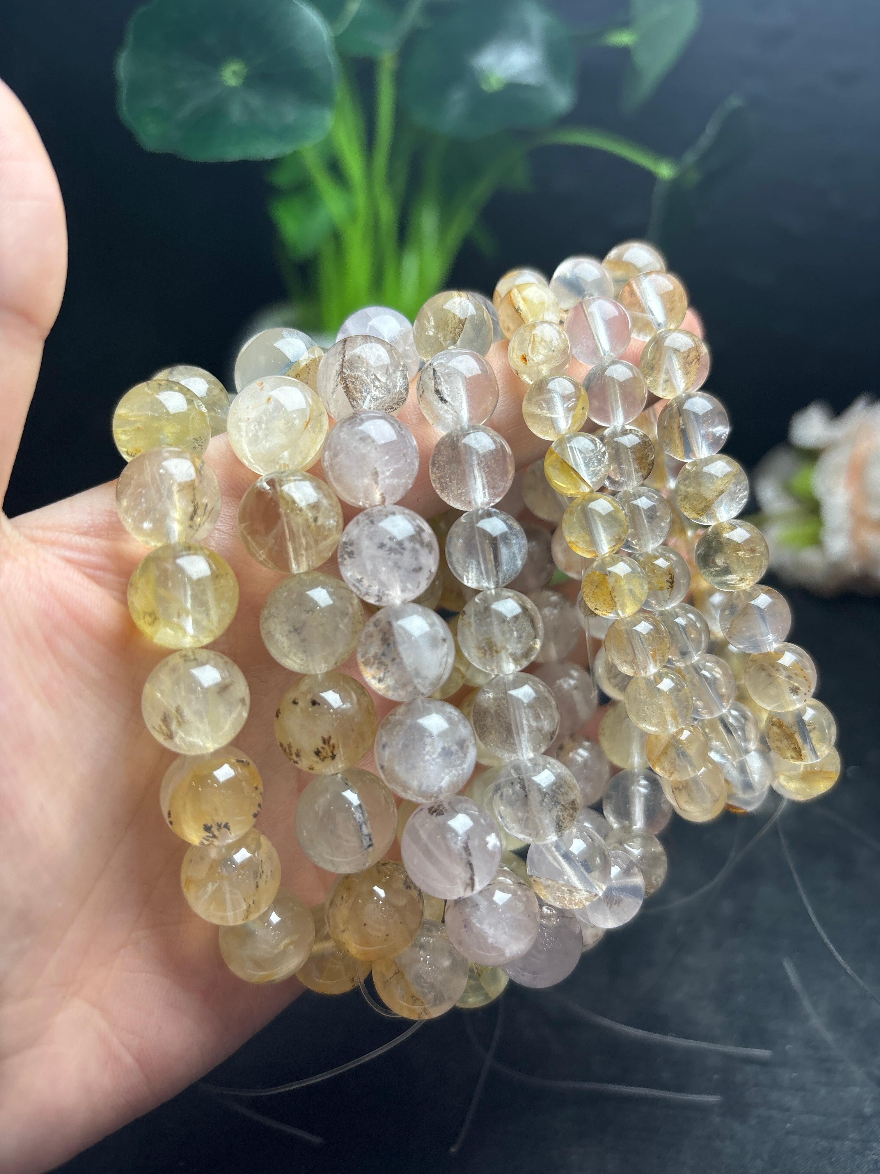 小さな木の結晶 ブレスレット 8/10/12mm